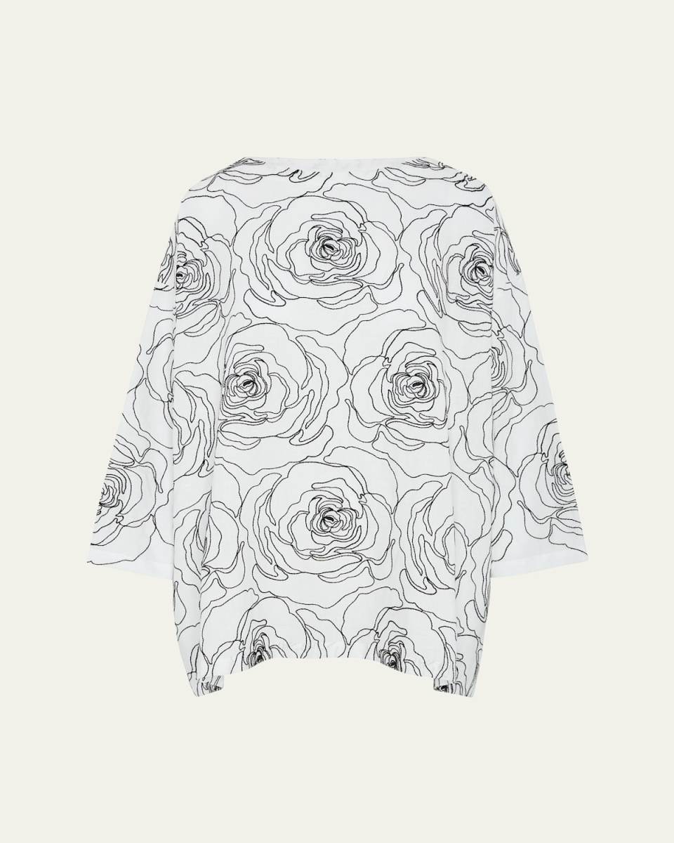 Wide A-Line Scoop-Neck Tunic (Long Length)
